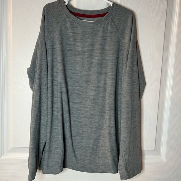 Old Navy Boys Activewear Gray Long Sleeve Shirts 10/12 - Picture 5 of 9